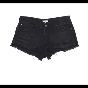 BP. Black Denim Shorts